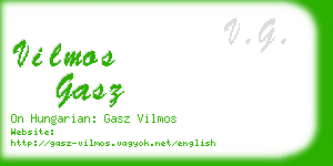 vilmos gasz business card